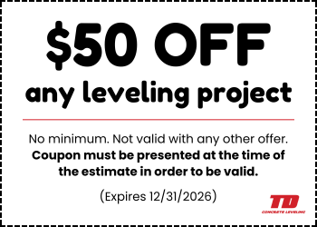 TD Concrete Leveling Coupon